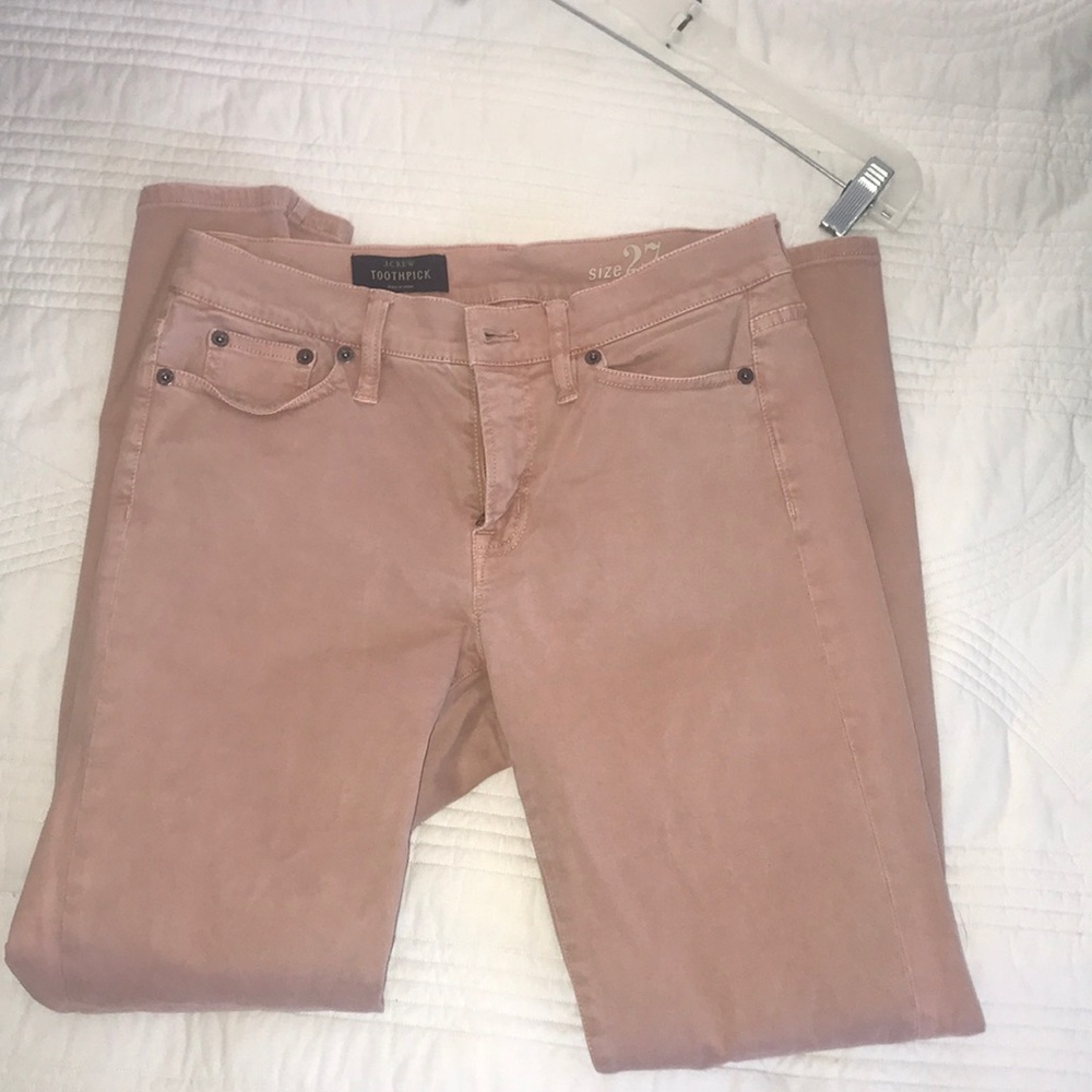 EUC JCrew skinny suede pants